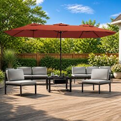 Enhance Your Outdoor Space with LED Double-Head Parasol