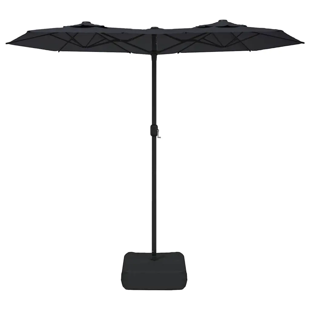 Double-Head Garden Parasol 316x145cm Crank Mechanism UV-Protective Polyester Canopy