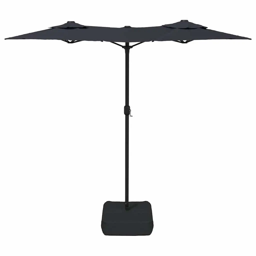 Double-Head Garden Parasol 316x145cm Crank Mechanism UV-Protective Polyester Canopy