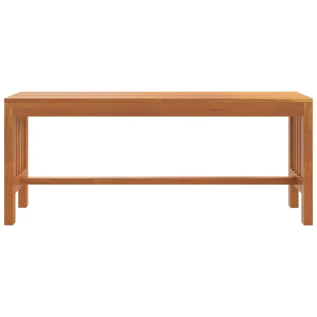 Outdoor Garden Bench 110cm Wooden Patio Seating Backyard Furniture Slatted