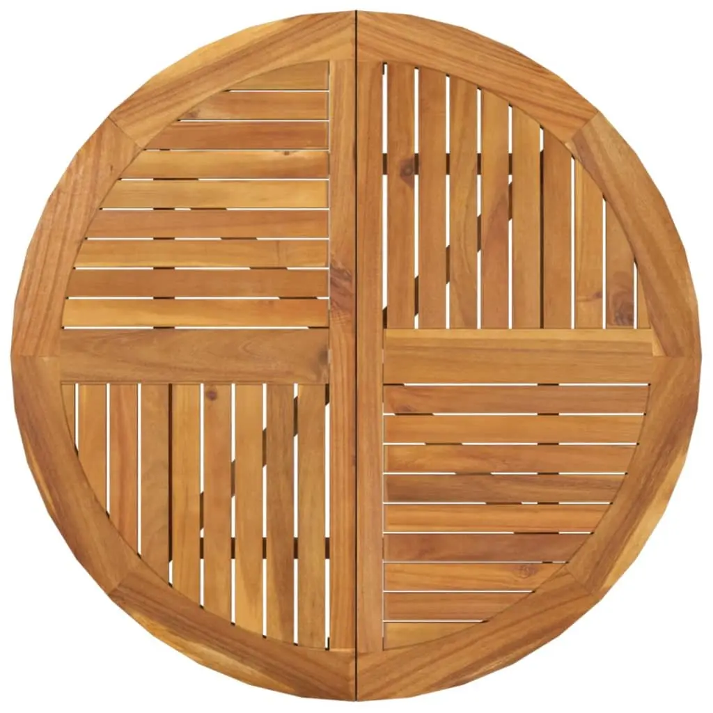 Round Garden Table Ø 85 cm Solid Acacia Wood Outdoor Dining Table