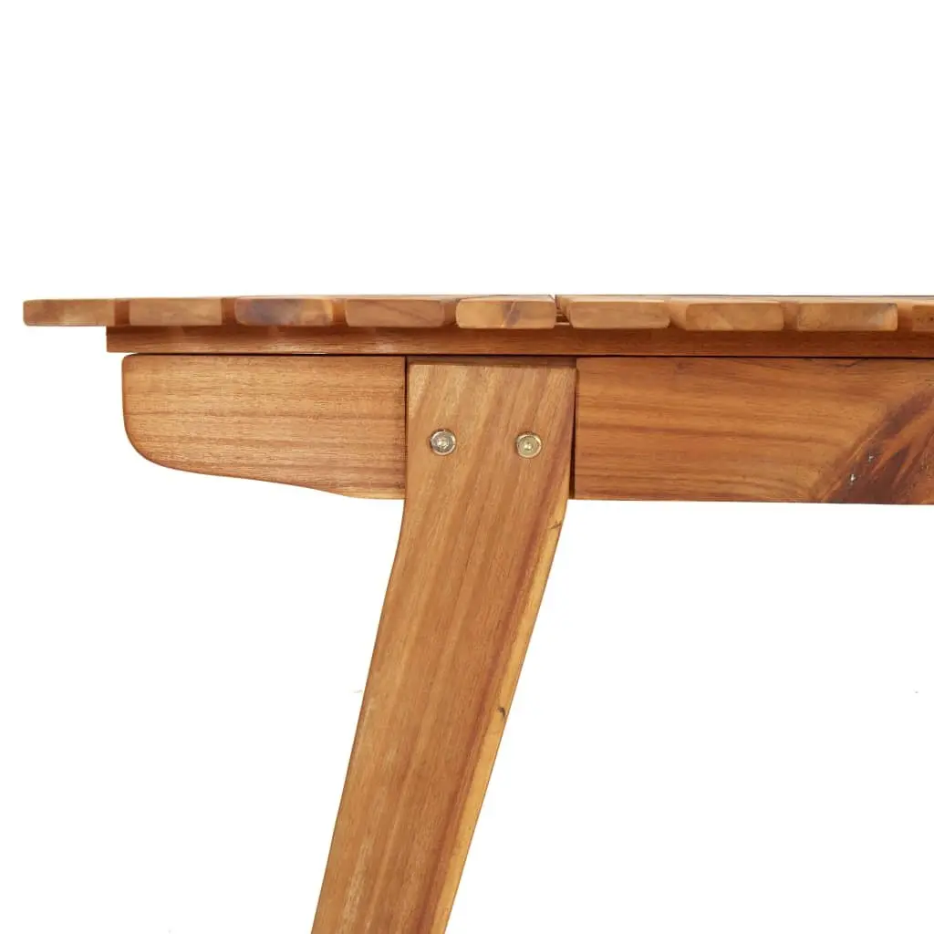 Garden Dining Table 200x90x75cm Solid Wood Acacia Outdoor Patio Furniture Brown