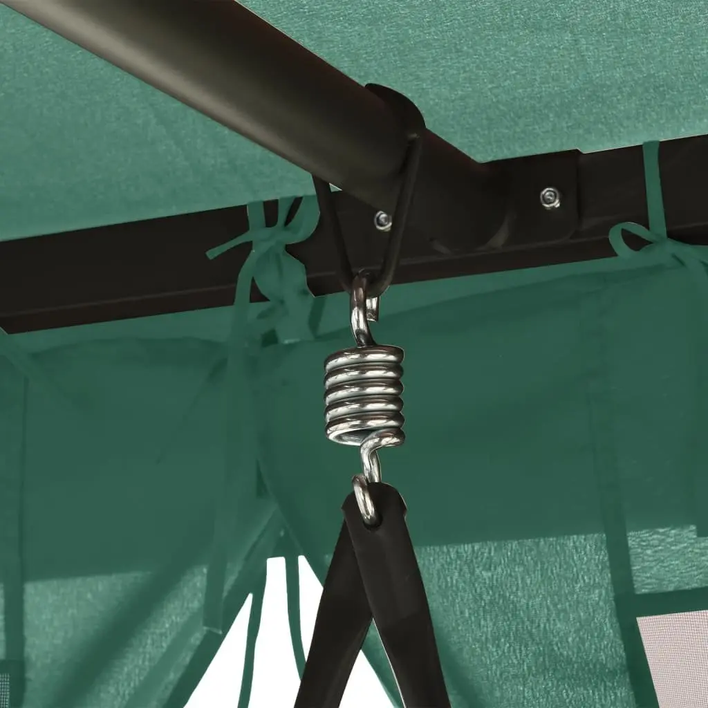 Convertible Canopy Swing Bench Garden Gazebo Outdoor Patio Seat Green Large Capacity