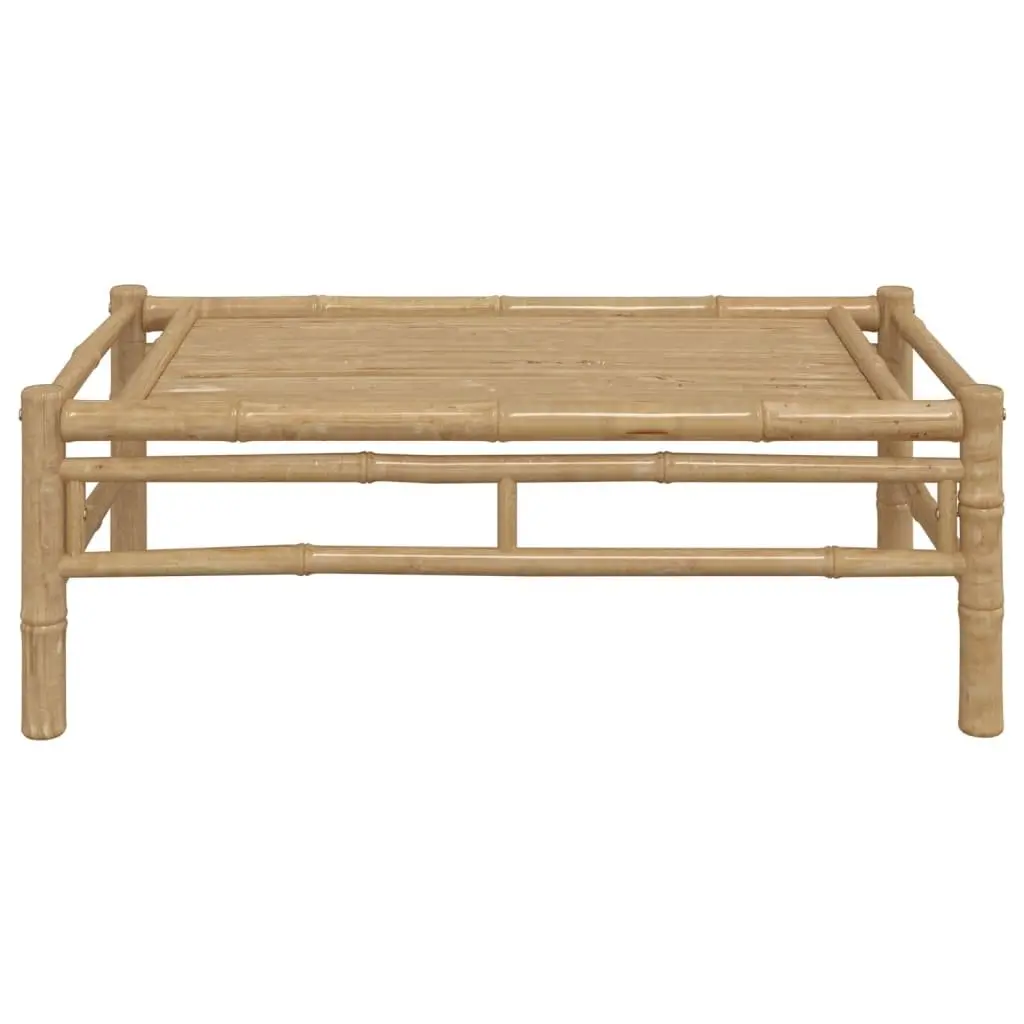 Bamboo Garden Coffee Table 100x55x33cm Sturdy Tabletop for Outdoor Patio Use