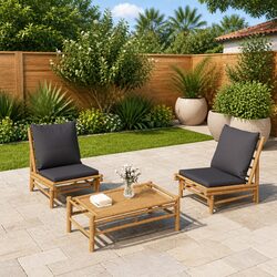 Upgrade Your Outdoor Space with Bamboo Chairs Set