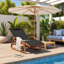 Enhance Your Outdoor Space with a Grey Rocking Chair