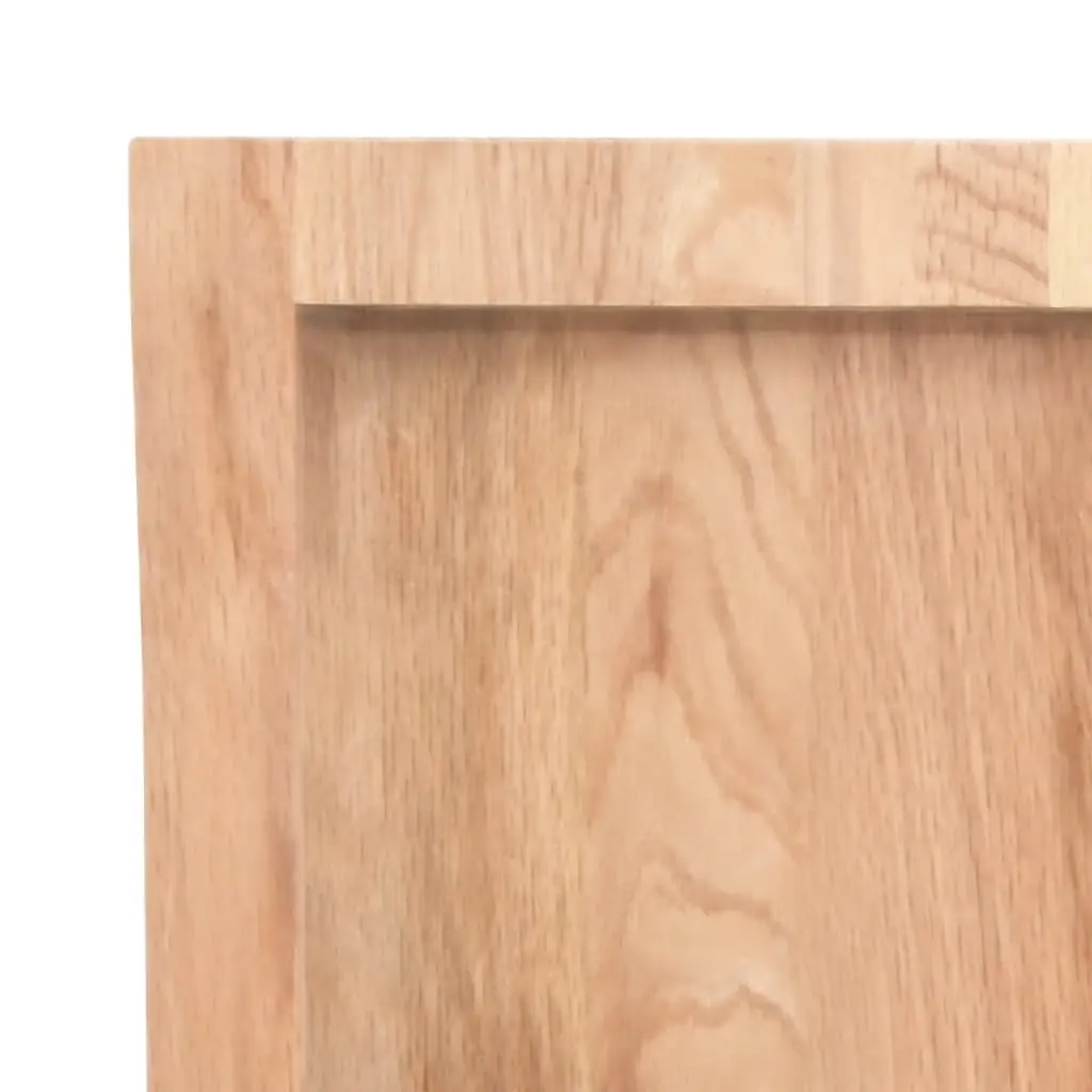 Wall Shelf 40 x 60 cm Solid Oak Rustic Light Brown Handmade Live Edge Storage Display