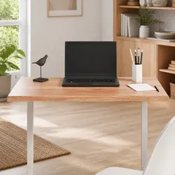 Solid Oak Live Edge Table Top Brown 80x60x2 cm Treated Wood DIY Replacement