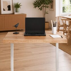 Solid Oak Wood Table Top Live Edge Brown 80x60cm Replacement Dining Surface