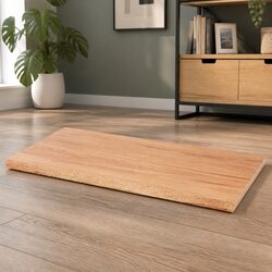 Handcrafted 100x40cm Solid Oak Dining Table Top with Live Edge