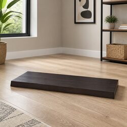 Handcrafted Dark Brown Oak Table Top for Elegant Spaces 100x40cm