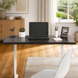 Wooden Table Top Dark Brown 100x50cm Solid Oak Live Edge DIY Replacement Board