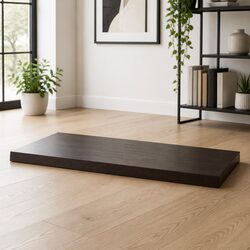 Handcrafted Dark Brown Oak Tabletop for Stylish Spaces 100x60cm