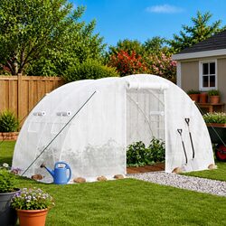 Enhance Your Garden with a White 8 m² Greenhouse