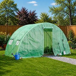 Garden Sanctuary: 10m² Greenhouse with PE Cover