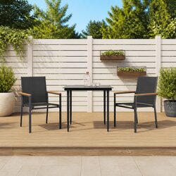 Enhance Your Outdoor Space with 2 Black Garden Chairs