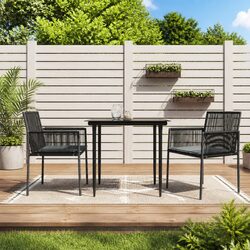 Enhance Your Outdoor Space with Black Garden Chairs Set