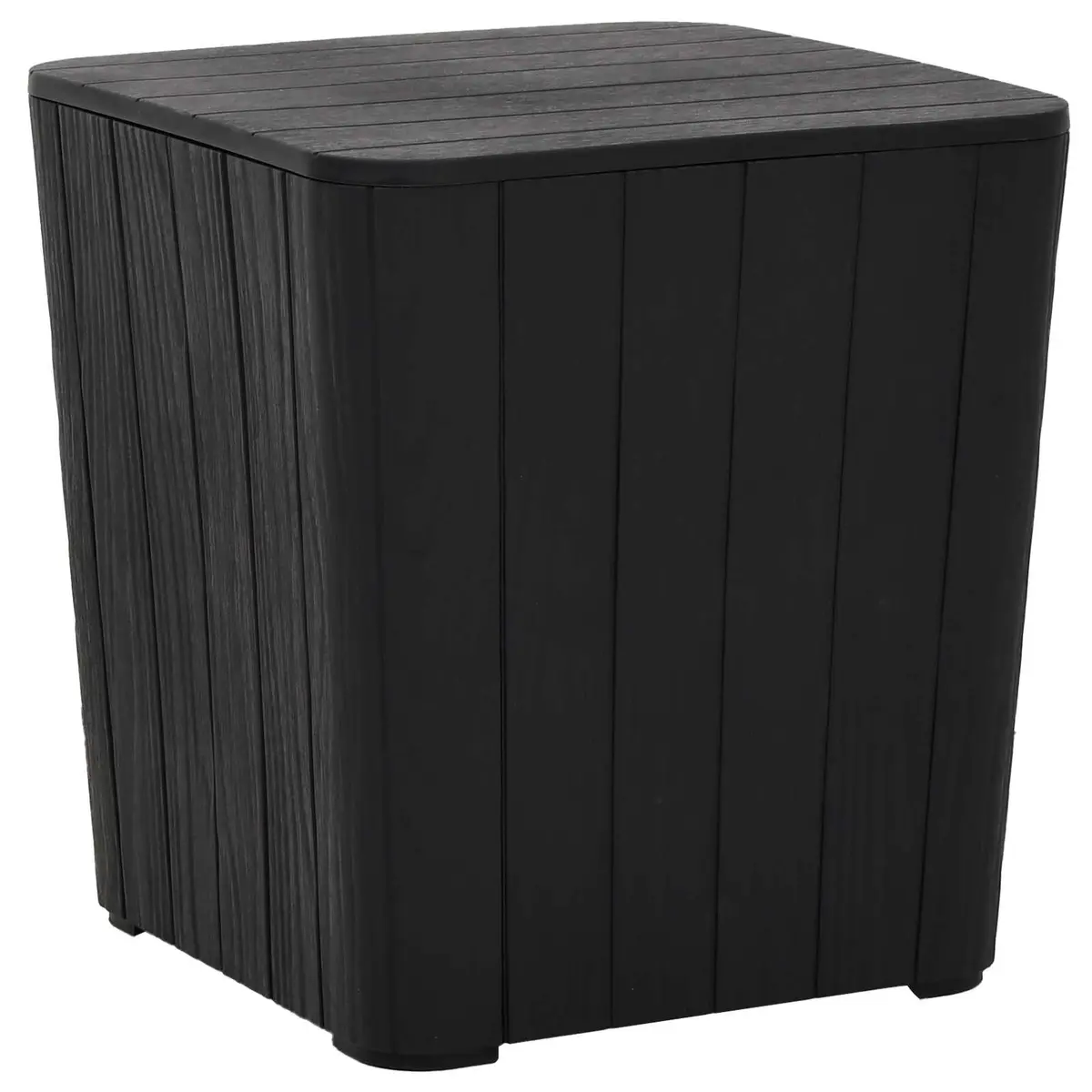 Garden Storage Table Black Removable Lid Outdoor Patio Furniture