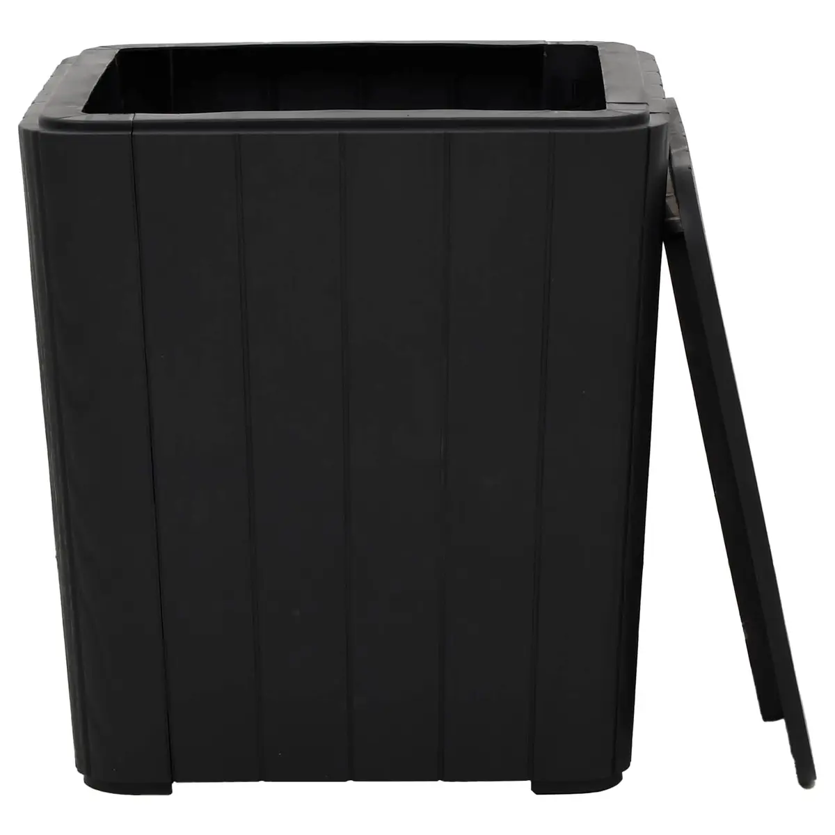Garden Storage Table Black Removable Lid Outdoor Patio Furniture