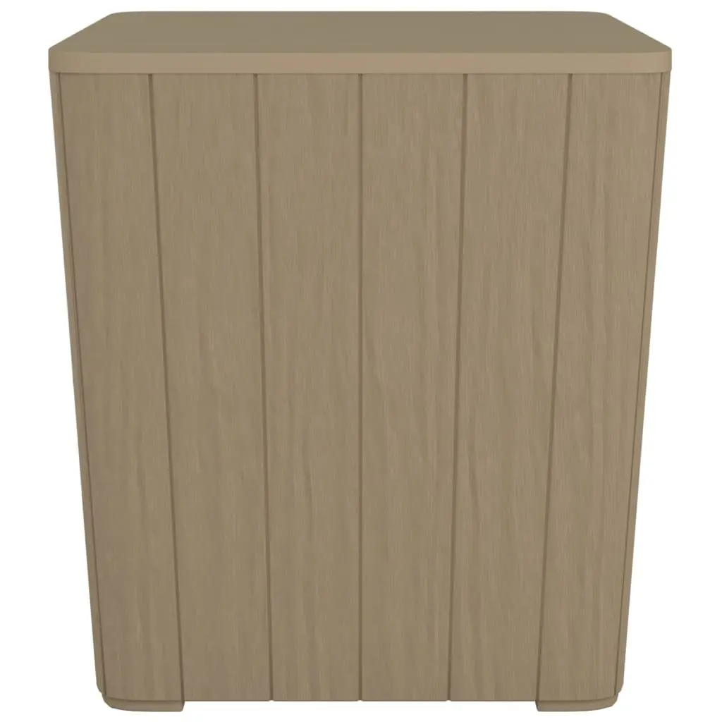 Garden Storage Table Brown Removable Lid Outdoor Furniture