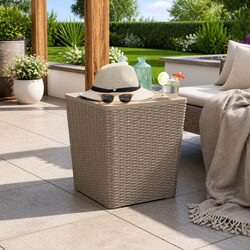 Elevate Your Outdoor Space with a Brown Storage Table