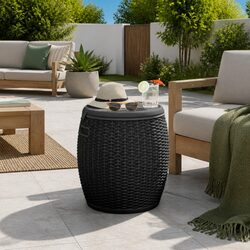 Versatile Outdoor Stool and Storage Box with Ice Cooler