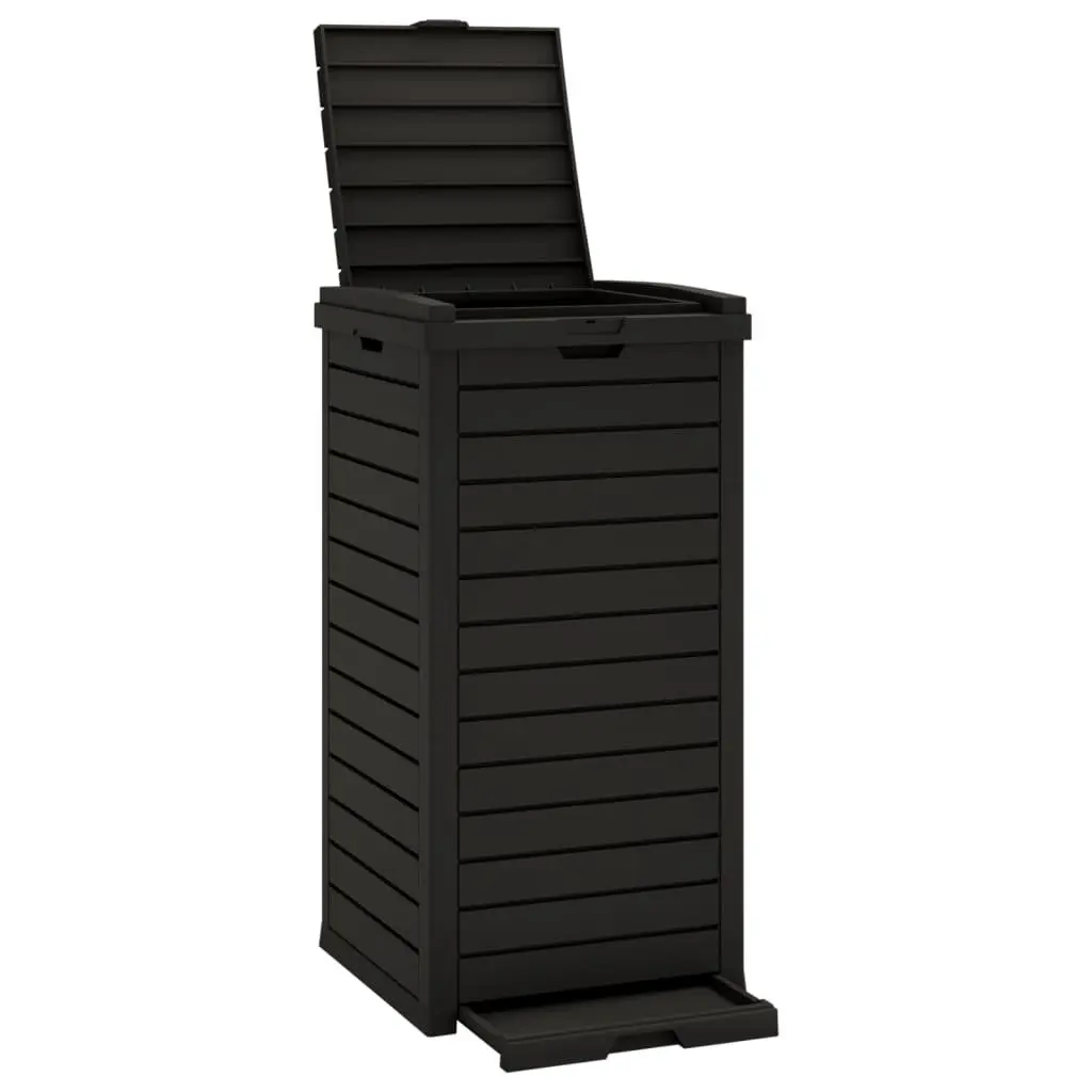Outdoor Garbage Bin 41x41x86cm Double Lid 118L Capacity