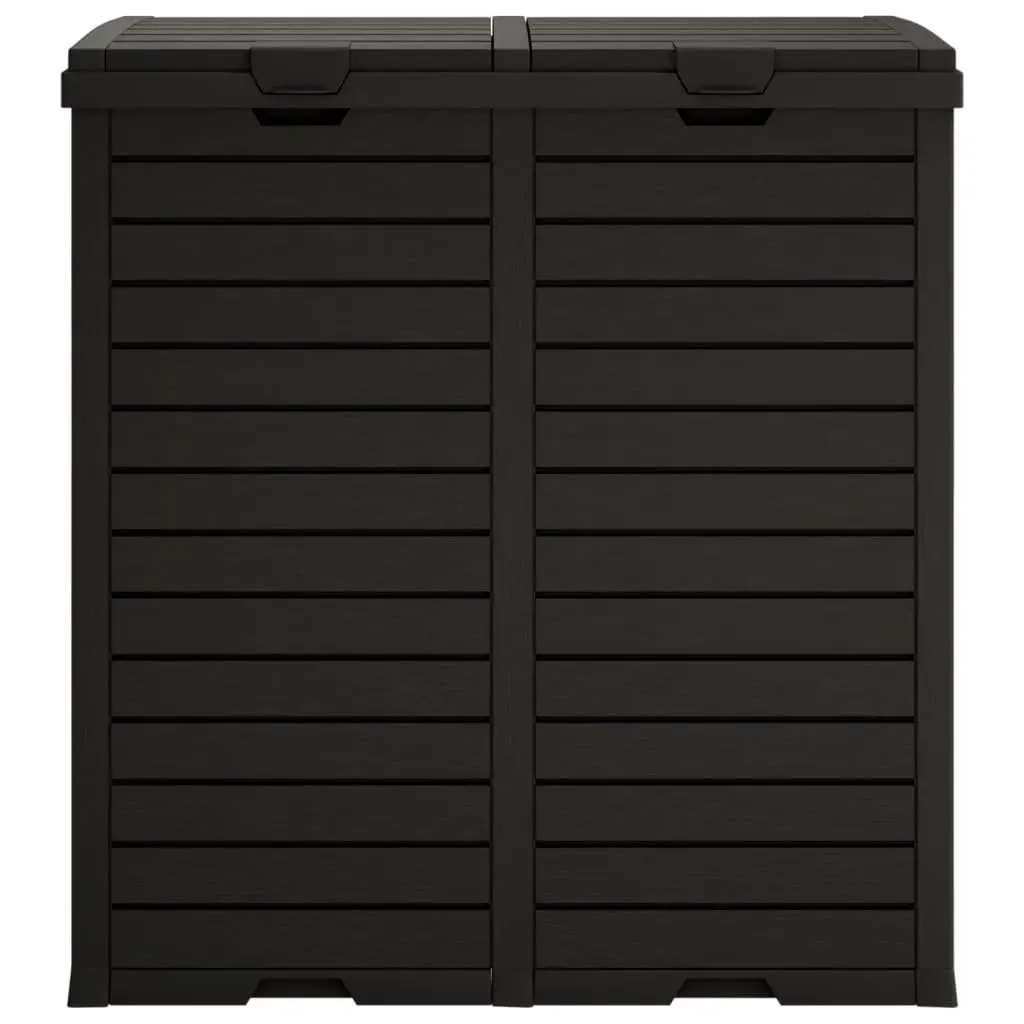 Outdoor Garbage Bin 230L Double Lid Waste Containment with Removable Fluid Trays