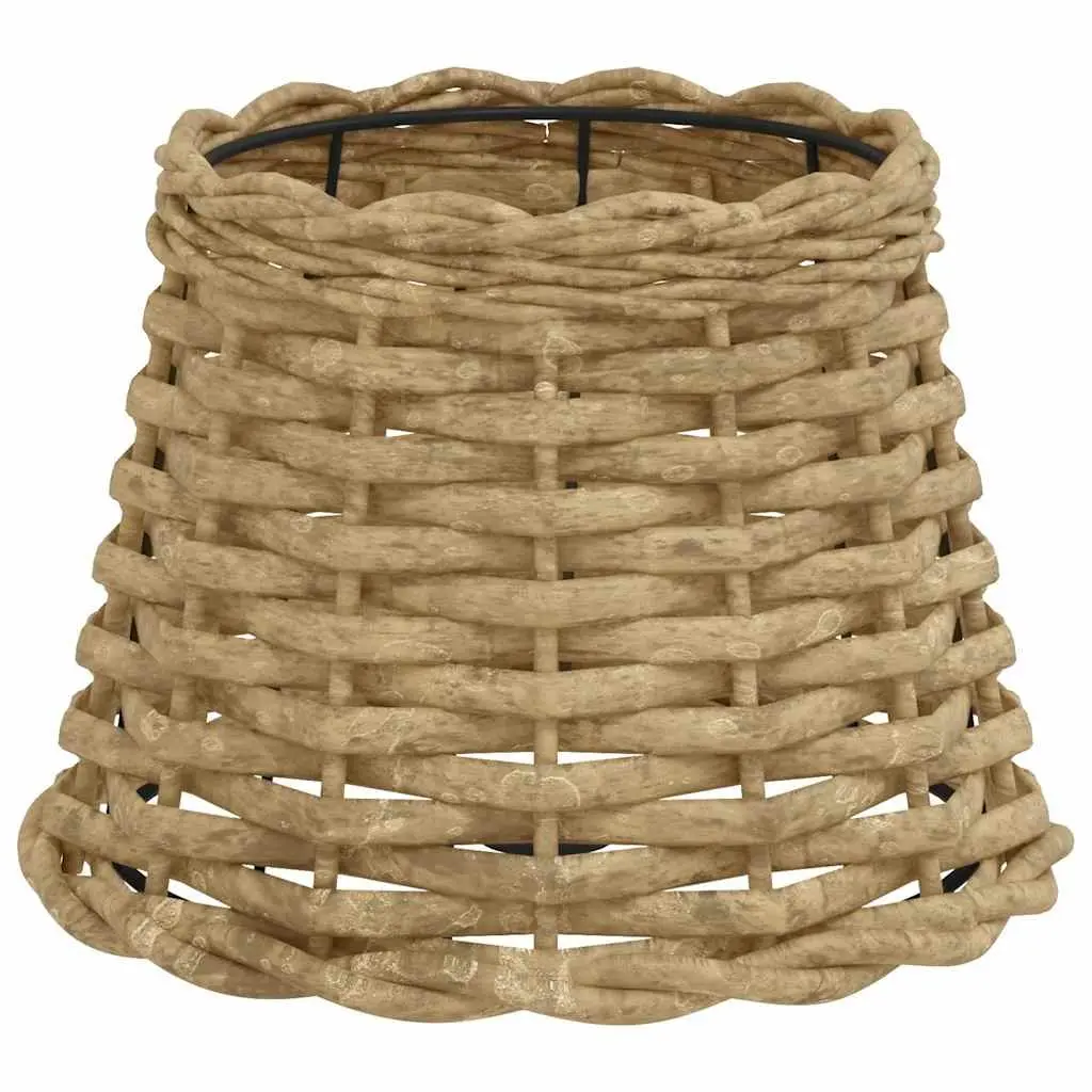 Wicker Lamp Shade Brown Ceiling Table Light Fixture Natural Handcrafted Home