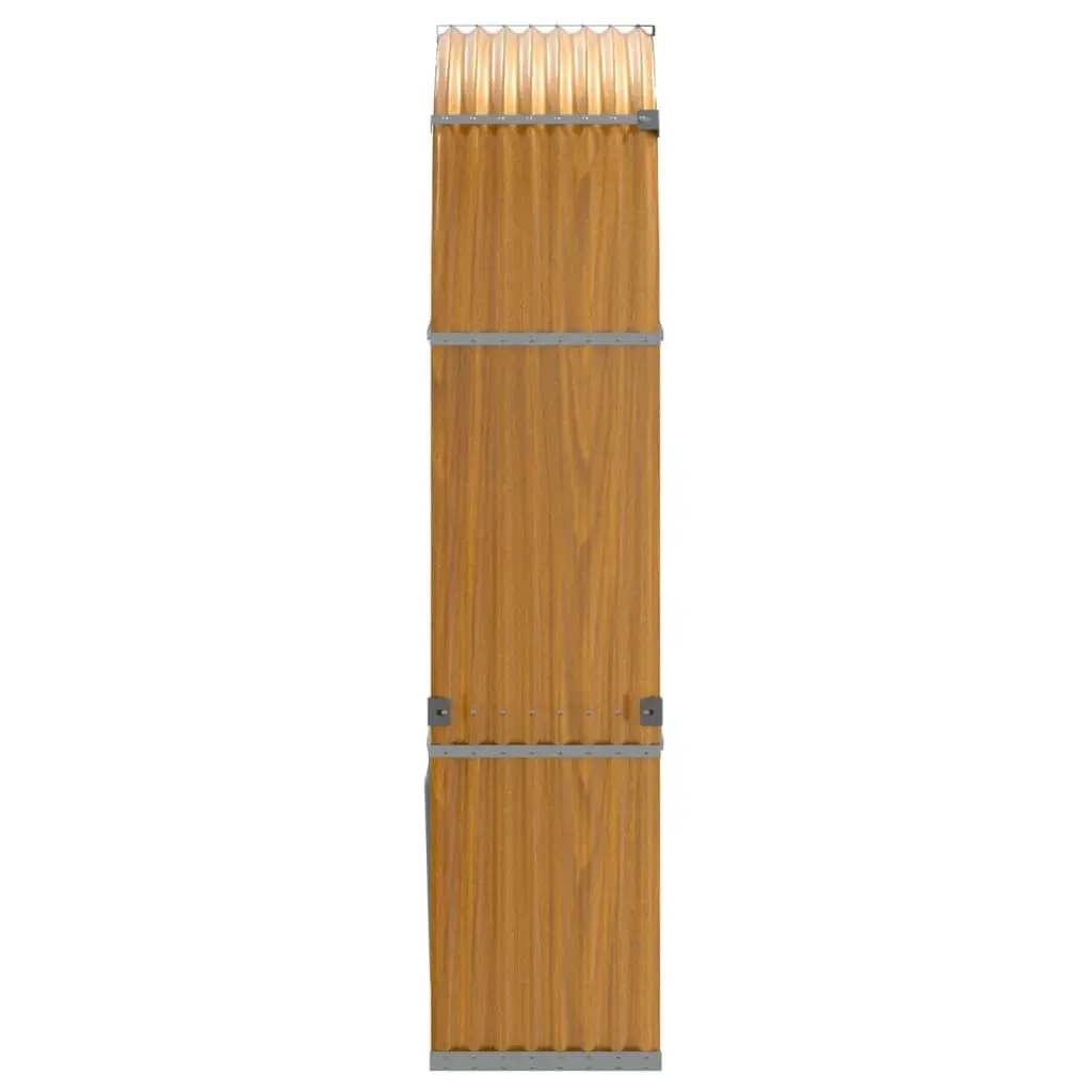 Log Holder 120x45x210 cm Galvanised Steel Firewood Rack Storage