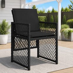Enhance Your Outdoor Space with 4 Black Garden Chairs