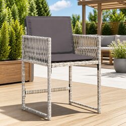 Enhance Your Outdoor Space with 4 Grey Rattan Chairs