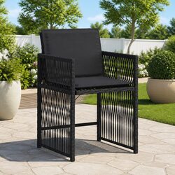 Enhance Your Outdoor Space with 4 Black Garden Chairs