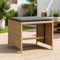 Enhance Your Outdoor Space with 4 Beige Garden Stools