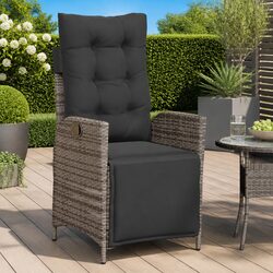 Elevate Your Outdoor Space with the Grey Reclining Garden Chair