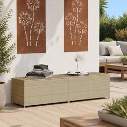 Beige Garden Storage Box Enhances Your Outdoor Space 469L