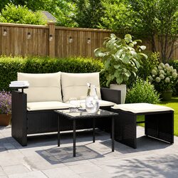 Enhance Your Outdoor Living with This Black Sofa Set