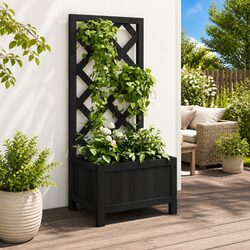 Elevate Your Garden with Our Wooden Planter and Trellis
