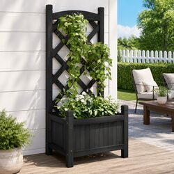 Enhance Your Outdoor Space with a Wooden Planter Trellis