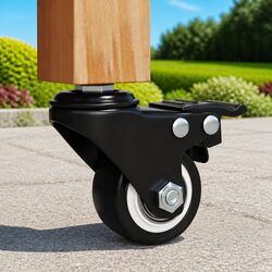 Transform Your Space with 35mm Black Iron Caster Wheels