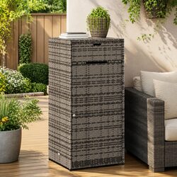 Organize Your Space with Grey PE Rattan Storage Box
