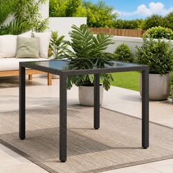 Enhance Your Patio with a 90x90x75cm Black Table