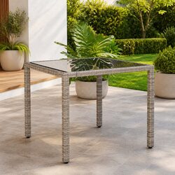 Enhance Your Outdoor Space with a Grey Glass Table