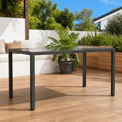 Enhance Your Patio with a Stylish Black Glass Top Table