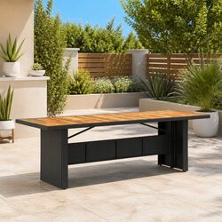 Enhance Your Outdoors with a Black Rattan Dining Table