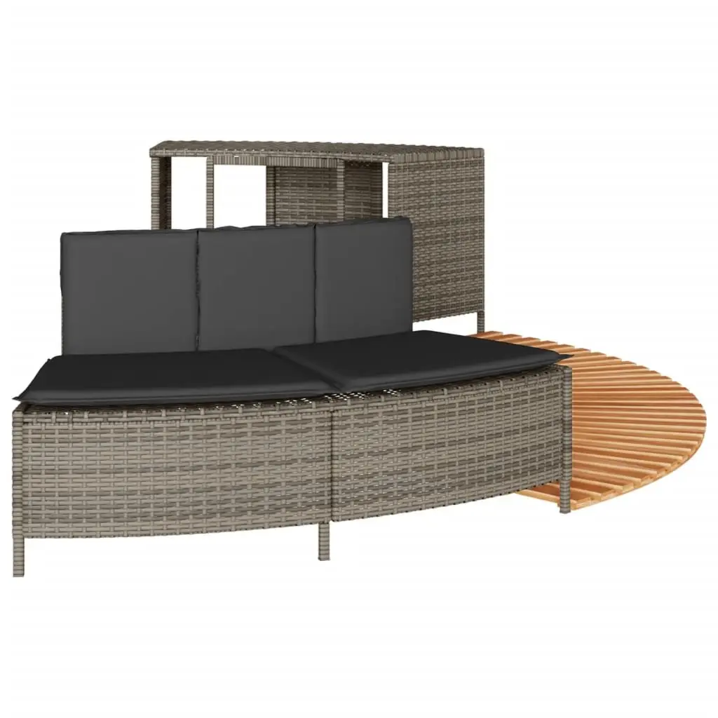Hot Tub Surround Wooden Step Storage Rack Garden Bench Poolside Furniture