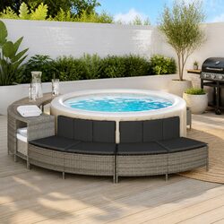 Grey Hot Tub Benches