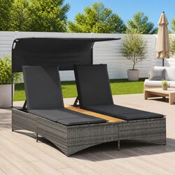 Enhance Your Outdoor Space with This Comfortable Double Sun Lounger