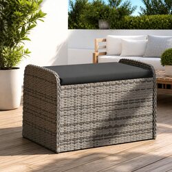 Stylish Outdoor Storage Bench with Cushion for Your Garden 80x51x52cm