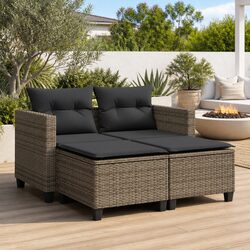 Enhance Your Outdoor Space with a Grey 2-Seater Sofa Set